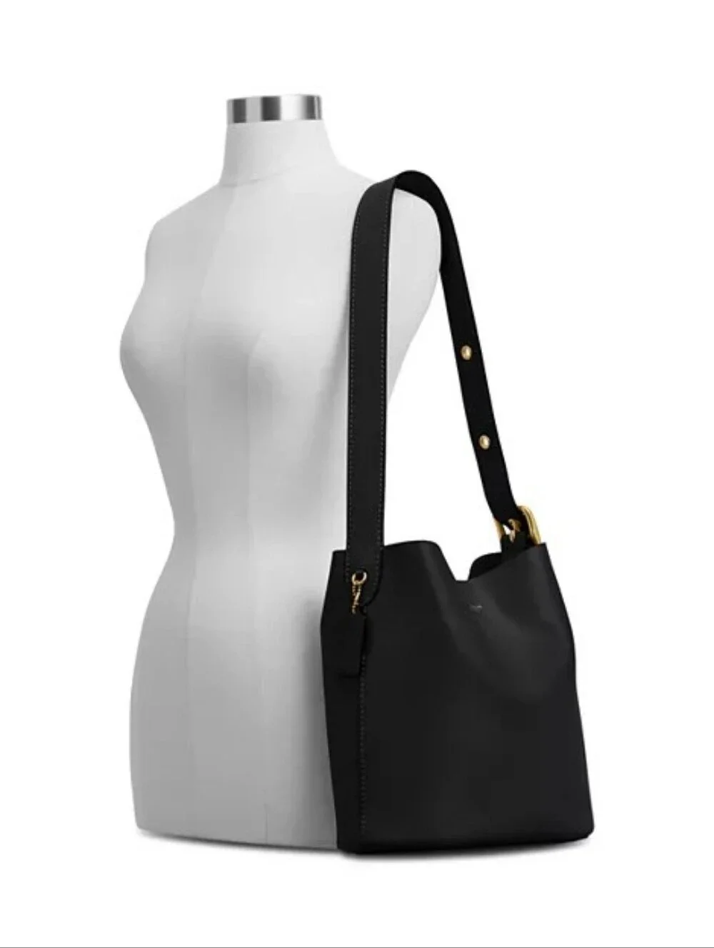 COACHBleecker Leather Bucket Bag-Black NWT Authentic